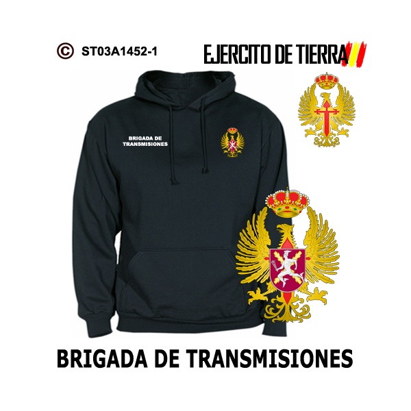 Sudadera-capucha Brigada de Transmisiones