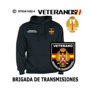 Sudadera-capucha Veterano Brigada de Transmisiones