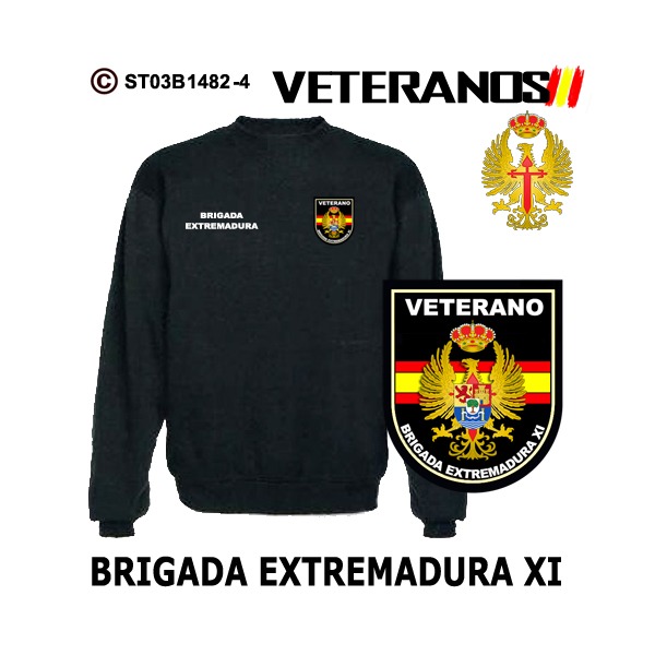 Sudadera-clásica Veterano Brigada Extremadura XI