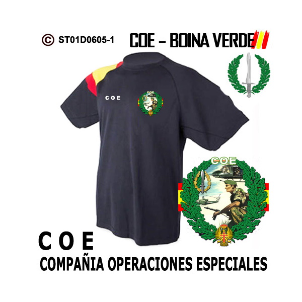Camiseta COE Guerrillero Boina Verde – Compañías Operaciones Especiales