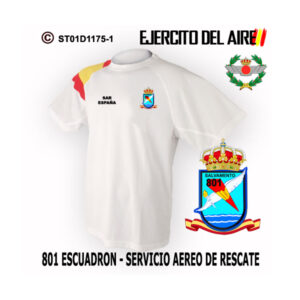 Camiseta 801 Escuadrón SAR - Ejercito del Aire - Imagen 3