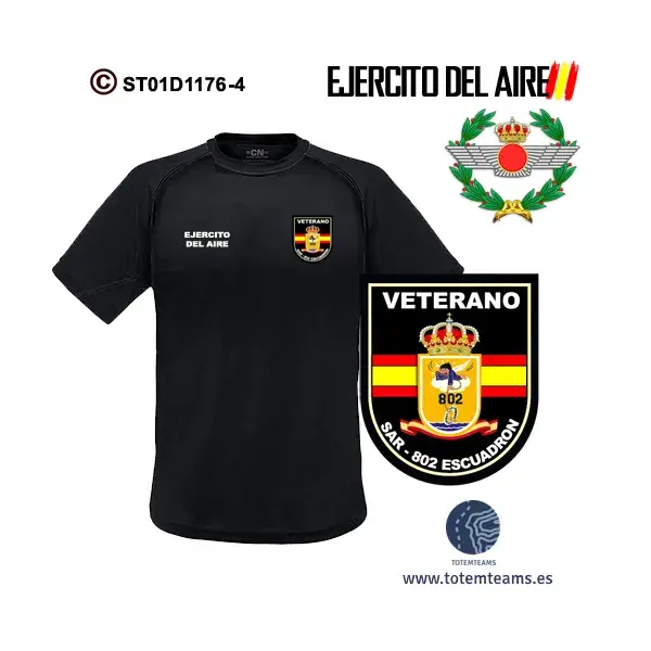 Camiseta 802 Escuadrón SAR – Ejercito del Aire - Imagen 7