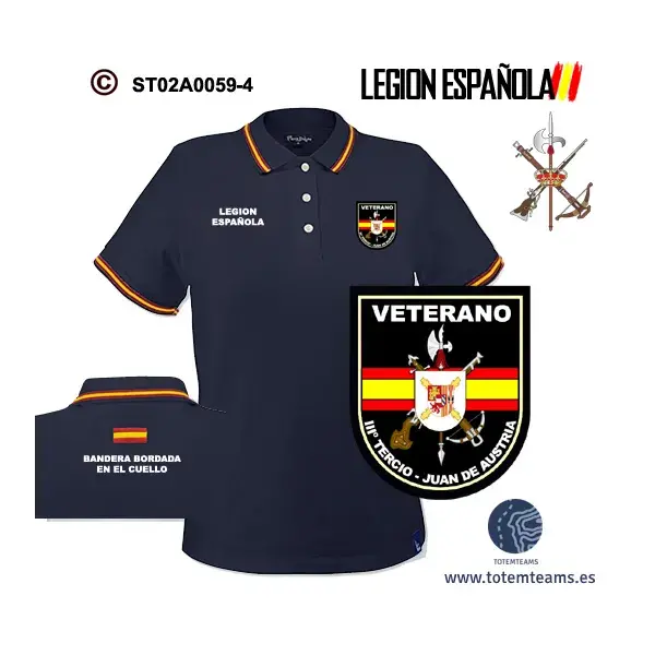 Polo IIIº Tercio Juan de Austria Legión Española - Imagen 5