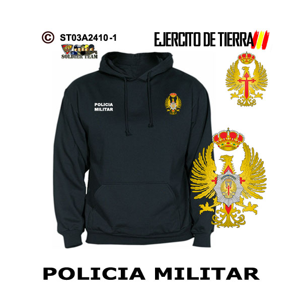 Sudadera-capucha Policía Militar Ejercito de Tierra