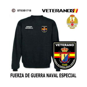 Sudadera clásica Veterano de Fuerza de Guerra Naval Armada Española