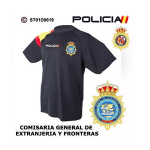 Camiseta Comisaria General de Extranjería y Fronteras