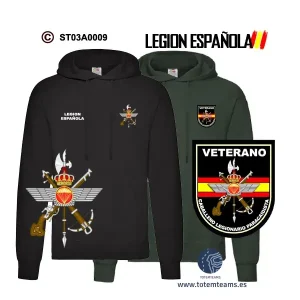 Sudadera-capucha Caballero Legionario Paracaidista Legión Española