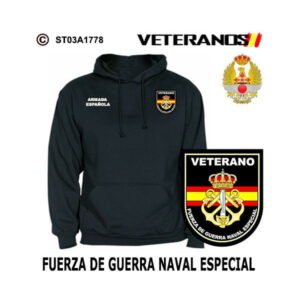 Sudadera capucha Veterano Fuerza de Guerra Naval Especial Armada Española