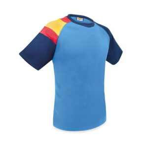 Camiseta técnica azul y marino bandera