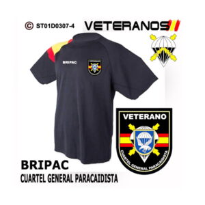 Camiseta bandera Veterano Cuartel General Paracaidista - BRIPAC