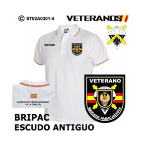 Polo bandera BRIPAC Veterano - Escudo Antiguo