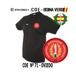 Camiseta técnica COE - Nº71 Oviedo - Boina Verde
