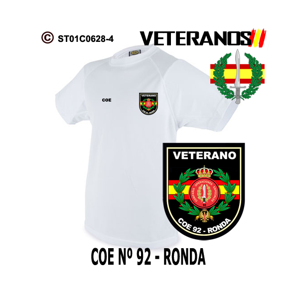 Camiseta-técnica Veterano COE Nº92 Ronda - Boina Verde