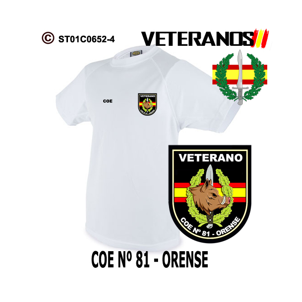 Camiseta-técnica Veterano COE 81 Orense - Boina Verde