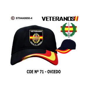 Gorra-Bandera Veterano COE 71 Oviedo - Boina Verde