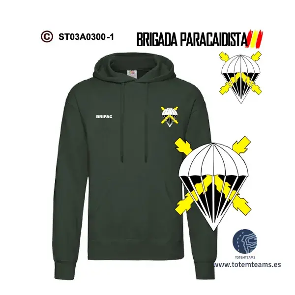 Sudadera-capucha BRIPAC – Escudo Genérico - Imagen 3
