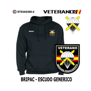 Sudadera-capucha Veterano Brigada Paracaidista - BRIPAC