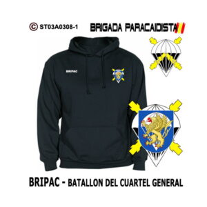 Sudadera-capucha Batallón del Cuartel General BRIPAC
