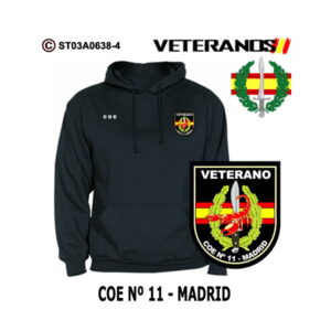 Sudadera-capucha Veterano COE 11 Madrid - Boina Verde