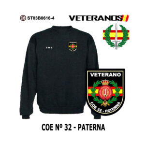 Sudadera-clásica Veterano COE Nº32 Paterna – Boina Verde