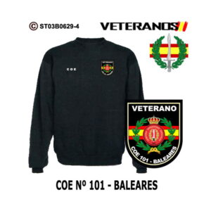 Sudadera-clásica Veterano COE Nº101 Baleares – Boina Verde