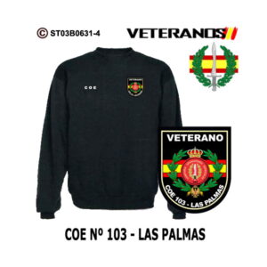 Sudadera-clásica Veterano COE Nº103 Las Palmas - Boina Verde