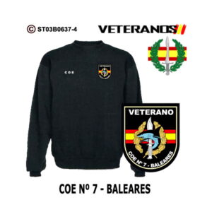 Sudadera-clásica Veterano COE 7 Baleares - Boina Verde