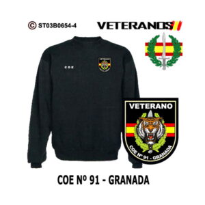Sudadera-clásica Veterano COE 91 Granada – Boina Verde
