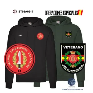 Sudadera-capucha COE Nº41 Barcelona – Boina Verde