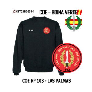 Sudadera-clásica COE Nº103 Las Palmas – Boina Verde