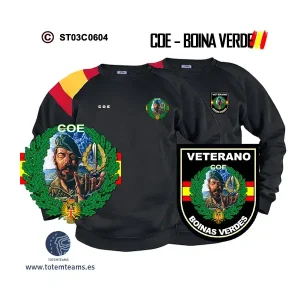 Sudadera-bandera Guerrillero COE – Boina Verde – Compañías Operaciones Especiales