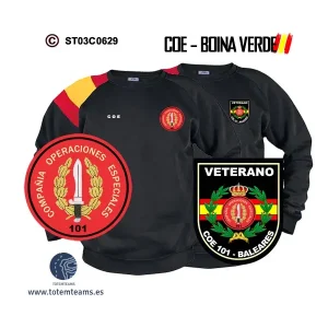 Sudadera-bandera COE Nº101 Baleares – Boina Verde