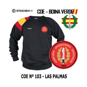 Sudadera-bandera COE Nº103 Las Palmas – Boina Verde
