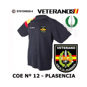 Camiseta-bandera Veterano COE 12 Plasencia – Boina Verde