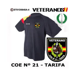 Camiseta-bandera Veterano COE 21 Tarifa - Boina Verde