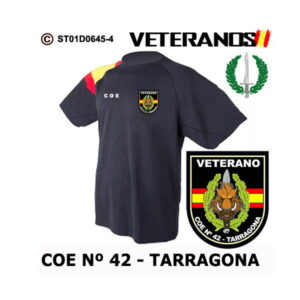 Camiseta-bandera Veterano COE 42 Tarragona – Boina Verde
