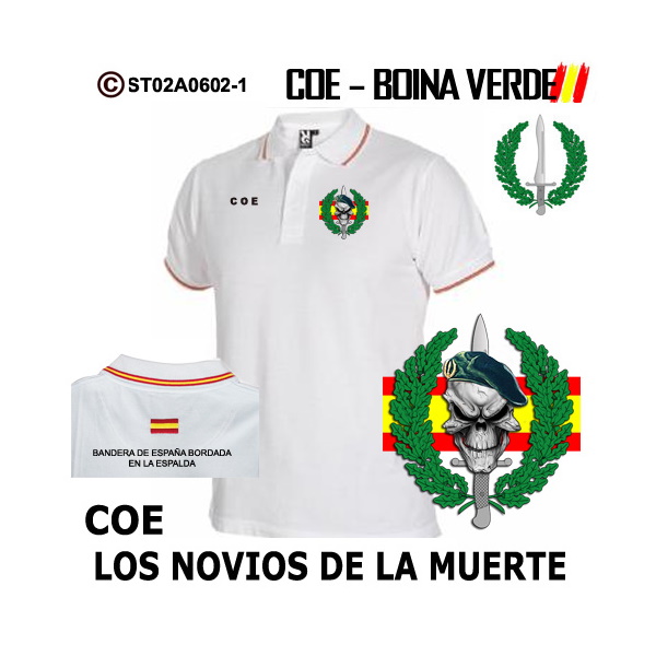 Polo bandera COE Los Novios de la Muerte – Boina Verde