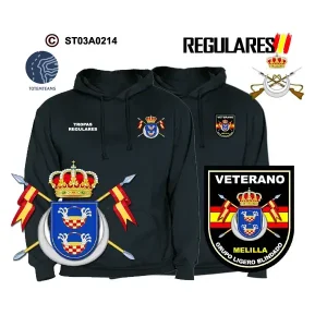 Sudadera-capucha Melilla Grupo Ligero Blindado Nº1 – Regulares