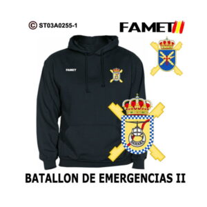 Sudadera-capucha FAMET Batallón de Emergencias II