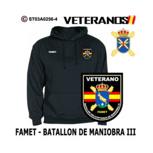 Sudadera-capucha Veterano Batallón de Maniobra III - FAMET