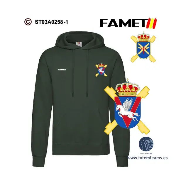 Sudadera-capucha FAMET Batallón de Transporte V - Imagen 3