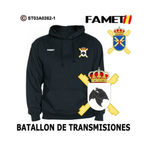 Sudadera-capucha FAMET Batallón de Transmisiones