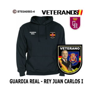 Sudadera capucha Veterano Guardia Real Rey Juan Carlos I