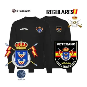 Sudadera-clásica Melilla Grupo Ligero Blindado Nº1 – Regulares