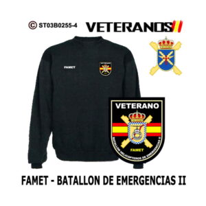 Sudadera-clásica Veterano Batallón de Emergencias II - FAMET