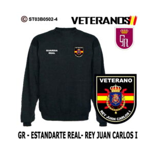 Sudadera clásica Veterano Estandarte Real Juan Carlos I Guardia Real
