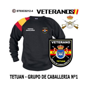 Sudadera-bandera Veterano Tetuán Nº1 Grupo de Caballería – Regulares