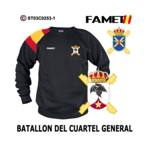 Sudadera-bandera FAMET Batallón del Cuartel General
