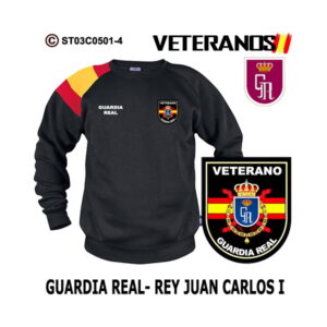 Sudadera bandera Veterano Juan Carlos I Guardia Real
