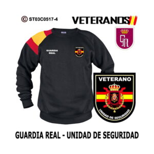 Sudadera-bandera Veterano Unidad de Seguridad – Guardia Real